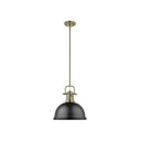 Golden Lighting 3604-L Duncan 1 Light Pendant with Rod - Crescent Harbor