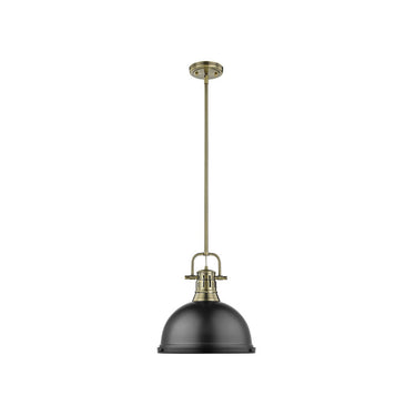 Golden Lighting 3604-L Duncan 1 Light Pendant with Rod - Crescent Harbor