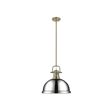 Golden Lighting 3604-L Duncan 1 Light Pendant with Rod - Crescent Harbor