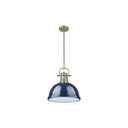 Golden Lighting 3604-L Duncan 1 Light Pendant with Rod - Crescent Harbor