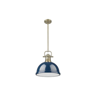 Golden Lighting 3604-L Duncan 1 Light Pendant with Rod - Crescent Harbor