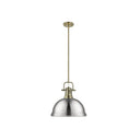 Golden Lighting 3604-L Duncan 1 Light Pendant with Rod - Crescent Harbor