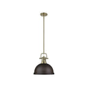 Golden Lighting 3604-L Duncan 1 Light Pendant with Rod - Crescent Harbor
