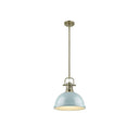 Golden Lighting 3604-L Duncan 1 Light Pendant with Rod - Crescent Harbor