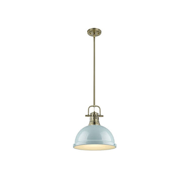 Golden Lighting 3604-L Duncan 1 Light Pendant with Rod - Crescent Harbor