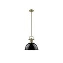 Golden Lighting 3604-L Duncan 1 Light Pendant with Rod - Crescent Harbor