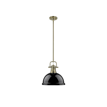 Golden Lighting 3604-L Duncan 1 Light Pendant with Rod - Crescent Harbor