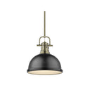 Golden Lighting 3604-L Duncan 1 Light Pendant with Rod - Crescent Harbor