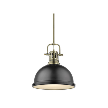 Golden Lighting 3604-L Duncan 1 Light Pendant with Rod - Crescent Harbor