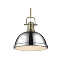 Golden Lighting 3604-L Duncan 1 Light Pendant with Rod - Crescent Harbor