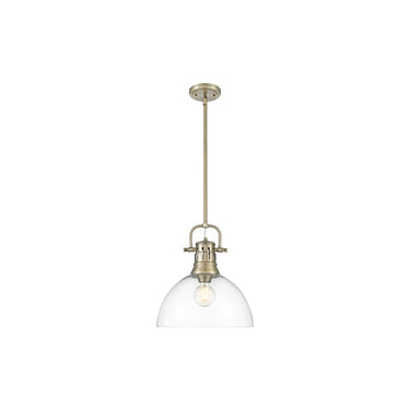 Golden Lighting 3604-L Duncan 1 Light Pendant with Rod - Crescent Harbor