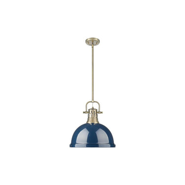 Golden Lighting 3604-L Duncan 1 Light Pendant with Rod - Crescent Harbor