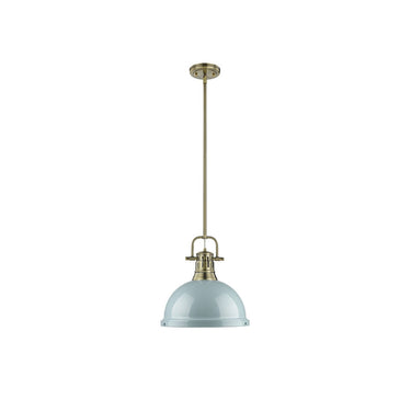 Golden Lighting 3604-L Duncan 1 Light Pendant with Rod - Crescent Harbor