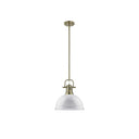 Golden Lighting 3604-L Duncan 1 Light Pendant with Rod - Crescent Harbor