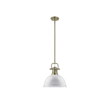 Golden Lighting 3604-L Duncan 1 Light Pendant with Rod - Crescent Harbor