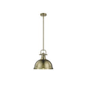 Golden Lighting 3604-L Duncan 1 Light Pendant with Rod - Crescent Harbor