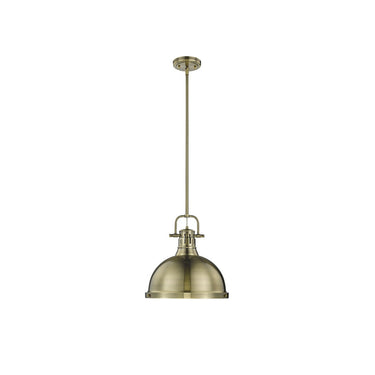 Golden Lighting 3604-L Duncan 1 Light Pendant with Rod - Crescent Harbor