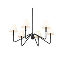 Golden Lighting 3690-6 6-Light Chandelier - Crescent Harbor
