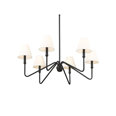 Golden Lighting 3690-6 6-Light Chandelier - Crescent Harbor
