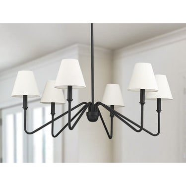 Golden Lighting 3690-6 6-Light Chandelier - Crescent Harbor