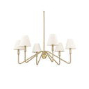 Golden Lighting 3690-6 6-Light Chandelier - Crescent Harbor
