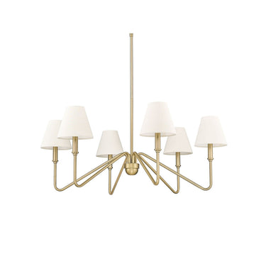 Golden Lighting 3690-6 6-Light Chandelier - Crescent Harbor