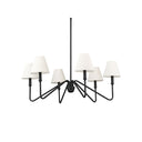 Golden Lighting 3690-6 6-Light Chandelier - Crescent Harbor