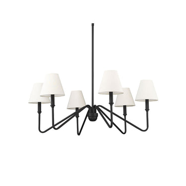 Golden Lighting 3690-6 6-Light Chandelier - Crescent Harbor