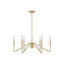 Golden Lighting 3690-6 6-Light Chandelier - Crescent Harbor