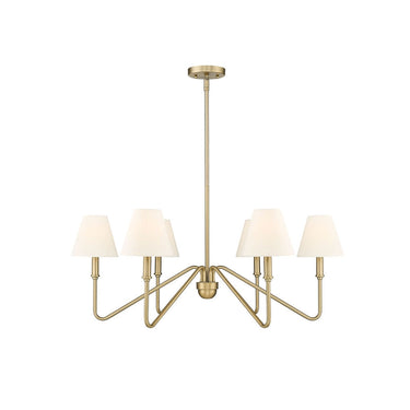Golden Lighting 3690-6 6-Light Chandelier - Crescent Harbor