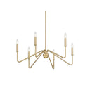 Golden Lighting 3690-6 6-Light Chandelier - Crescent Harbor