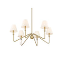 Golden Lighting 3690-6 6-Light Chandelier - Crescent Harbor