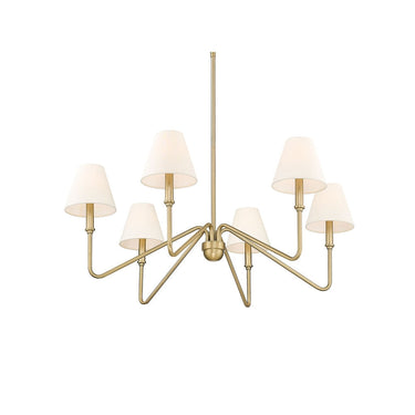 Golden Lighting 3690-6 6-Light Chandelier - Crescent Harbor