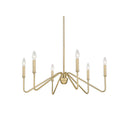 Golden Lighting 3690-6 6-Light Chandelier - Crescent Harbor