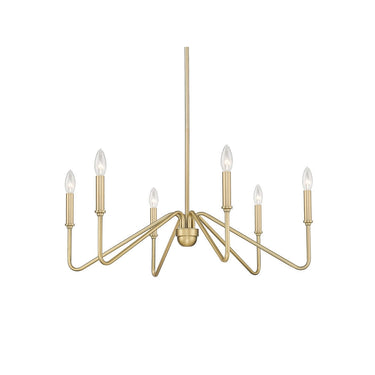 Golden Lighting 3690-6 6-Light Chandelier - Crescent Harbor