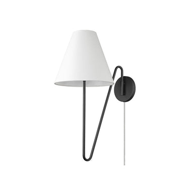 Golden Lighting 3690-A1W NB-IL 1 Light Swing Arm - Crescent Harbor