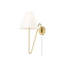 Golden Lighting 3690-A1W NB-IL 1 Light Swing Arm - Crescent Harbor