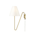 Golden Lighting 3690-A1W NB-IL 1 Light Swing Arm - Crescent Harbor