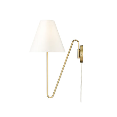 Golden Lighting 3690-A1W NB-IL 1 Light Swing Arm - Crescent Harbor