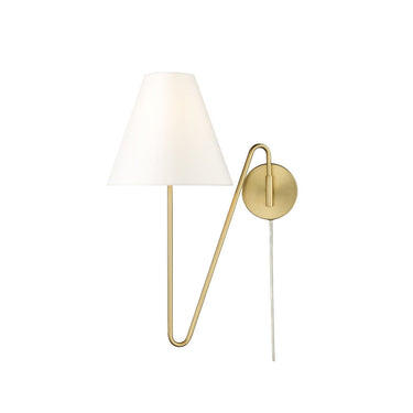 Golden Lighting 3690-A1W NB-IL 1 Light Swing Arm - Crescent Harbor