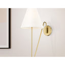 Golden Lighting 3690-A1W NB-IL 1 Light Swing Arm - Crescent Harbor