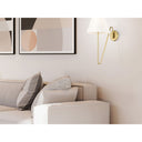 Golden Lighting 3690-A1W NB-IL 1 Light Swing Arm - Crescent Harbor