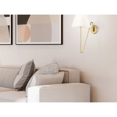 Golden Lighting 3690-A1W NB-IL 1 Light Swing Arm - Crescent Harbor