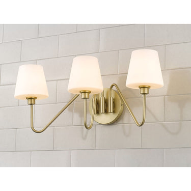 Golden Lighting 3690-BA3 3-Light Vanity Light - Crescent Harbor