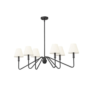 Golden Lighting 3690-LP 6-Light Linear Pendant - Crescent Harbor