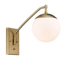 Golden Lighting 3699-A1W 1 Light Articulating Wall Sconce - Crescent Harbor