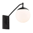 Golden Lighting 3699-A1W 1 Light Articulating Wall Sconce - Crescent Harbor