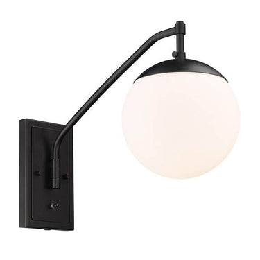 Golden Lighting 3699-A1W 1 Light Articulating Wall Sconce - Crescent Harbor