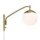 Golden Lighting 3699-A1W 1 Light Articulating Wall Sconce - Crescent Harbor
