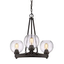 Golden Lighting 4855-3 RBZ-SD Galveston 3 Light Chandelier - Crescent Harbor